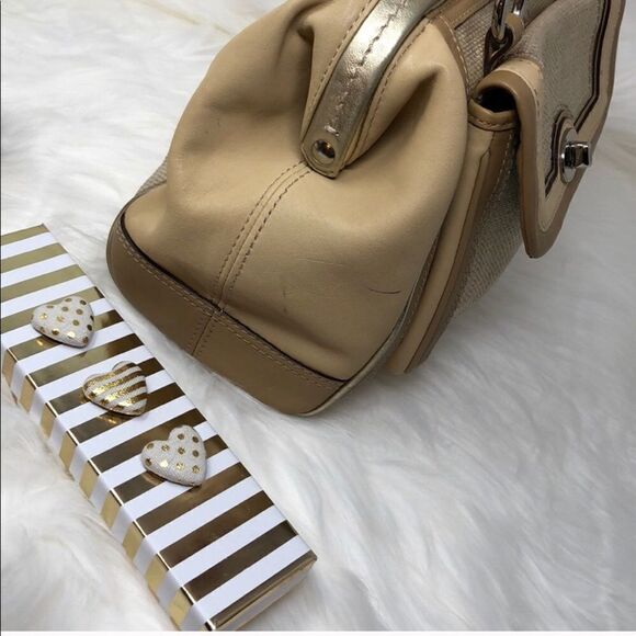 COACH Md tan Satchel gently preloved by me! - Picture 6 of 6